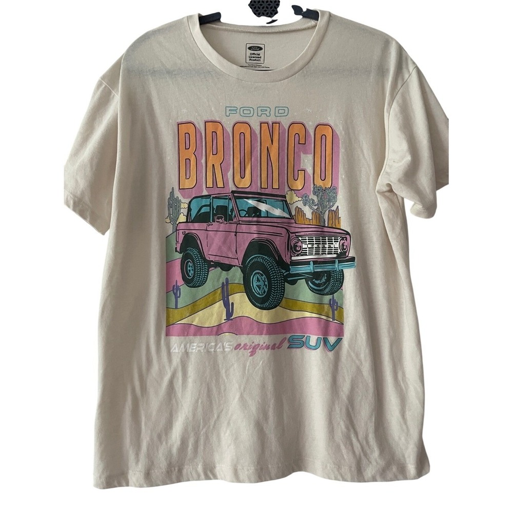 Ford Bronco Original SUV T Shirt Womens L/XL
